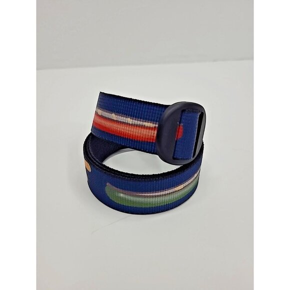 Thomas Bates Nylon Hiking Belt Adjustable Canoe Theme Made in USA - Picture 1 of 6